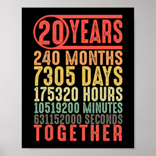 Affiche 20e anniversaire du Mariage Lui ses couples corres