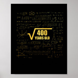Affiche 20e anniversaire racine Carré de 400 20 ans