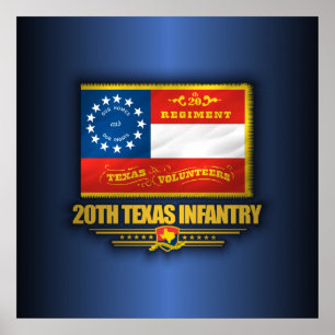 Affiche 20ème Infanterie du Texas
