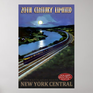 Affiche 20th Century Limited New York Central Railroad