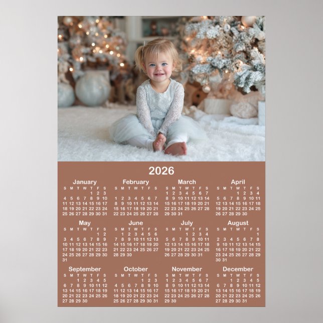 Affiche 20x28 Photo Mocha 2026 Calendar (Devant)