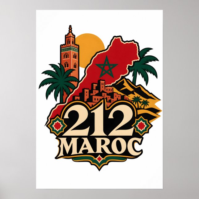 Affiche 212 Maroc  (Devant)