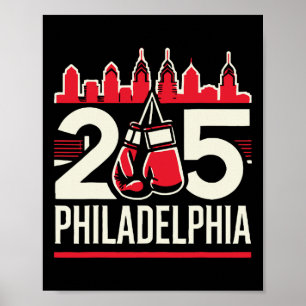 Affiche 215 Tradition de boxe de Philly