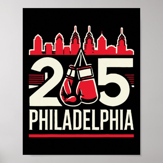 Affiche 215 Tradition de boxe de Philly  (Devant)
