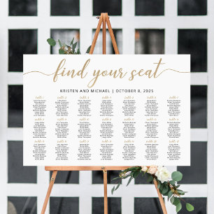 Affiche 21 Tables Trouvez Votre Place Plan de table