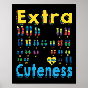 Affiche 21 Xx Extra Chromosome Girl World Syndrome Da