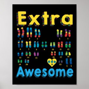 Affiche 21 Xx Extra Chromosome Girl World Syndrome Da