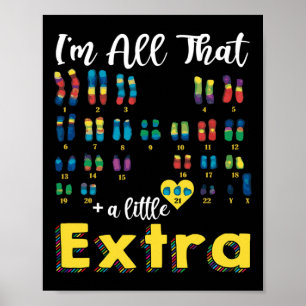 Affiche 21 Xy Extra Chromosome Boy World Down Syndrome Day