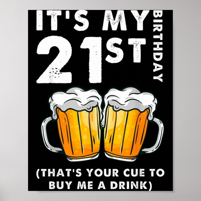 Affiche 21e anniversaire C'est le signal pour acheter un v (Devant)