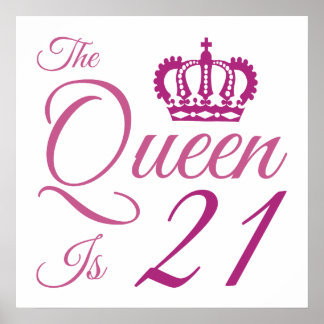 Affiche 21e Anniversaire Reine