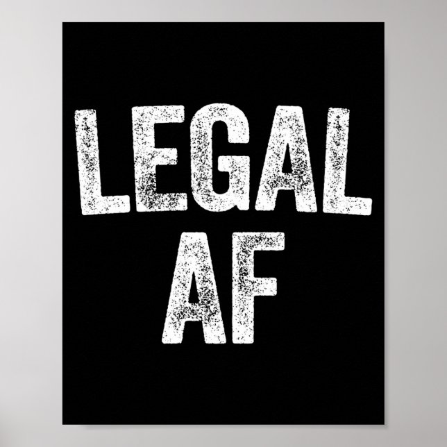 Affiche 21st Birthday Legal Af Long Sleeve  (Devant)