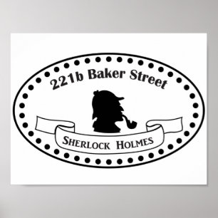 Affiche 221b Baker Street Sherlock Holmes BBC TV show Sher