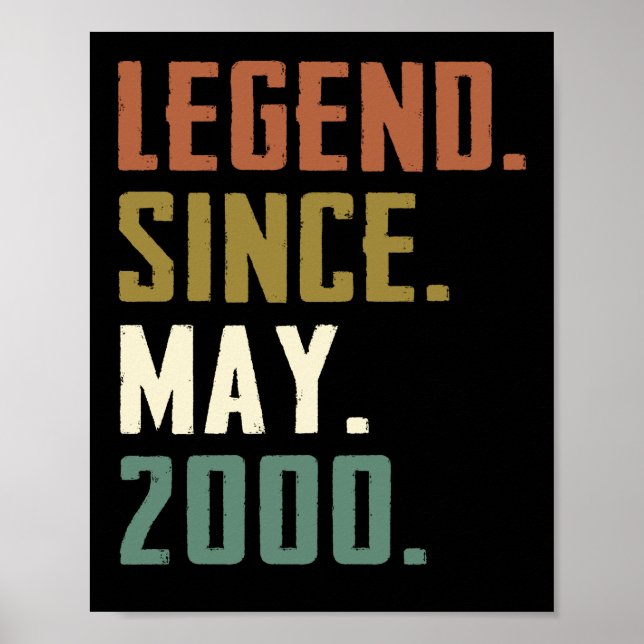 Affiche 22 Ans Légende depuis mai 2000 22e anniversaire (Devant)