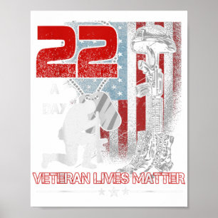 Affiche 22 par Jour Vétérinaire - Jour commémoratif Vétéri