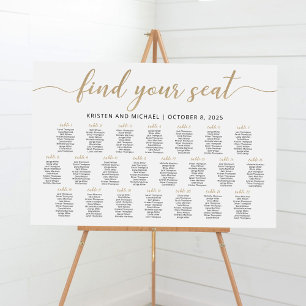 Affiche 22 Tables Trouvez Votre Place Plan de table