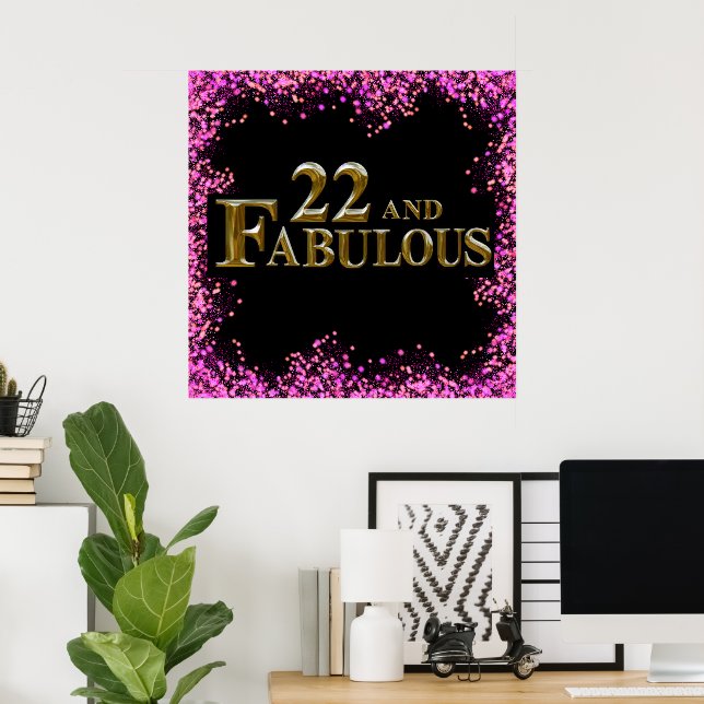 Affiche 22e anniversaire  (Bureau à domicile)