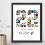 Affiche 22e anniversaire Numéro 22 Collage photo personnal<br><div class="desc">Célébrez le 22ème anniversaire avec cette affiche personnalisée de collage photo numéro 22. Ce cadeau personnalisable est également parfait pour un anniversaire mariage. C'est une excellente façon de présenter des souvenirs précieux de votre vie de mariage et de marié. L'affiche comporte un collage de photos qui capturent ces moments spéciaux,...</div>