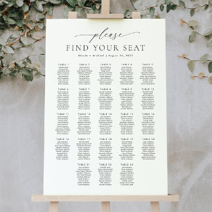 Affiche 23 Tables Merci De Trouver Votre Place Plan De Tab