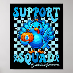 Affiche 24 Appuyer Squad Sensibilisation au diabète Turqui