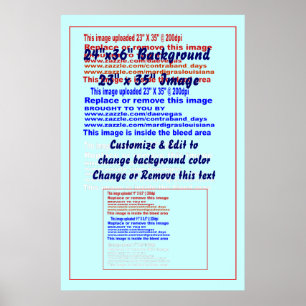 Affiche 24" x 36" arrière - plan pour 23" x 35"
