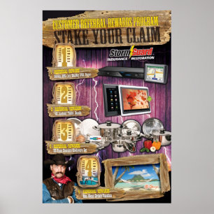 Affiche 24 x 36 Envoyez votre demande d'indemnisation Réco