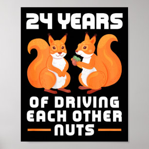 Affiche 24e année de conduite les uns les autres nuts amus