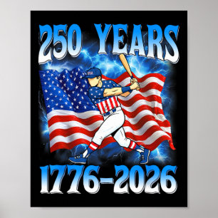 Affiche 250 Ans 1776 2026 250e Vendre Drapeau Américain 4