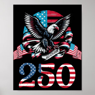 Affiche 250 Ans Aigle 4 Juillet 2026 250e Anniversaire Éta