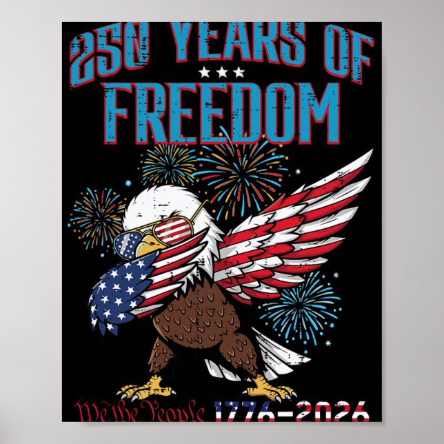 Affiche 250 Ans Aigle de la liberté Dab 250e anniversaire  (Devant)