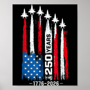 Affiche 250 ans américain 1776 2026 250e anniversaire 4