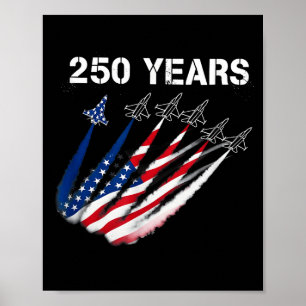 Affiche 250 ans américain 1776 2026 250e anniversaire usa