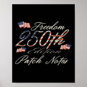 Affiche 250 Ans Anniversaire Amérique 1776-2026 Indépendan