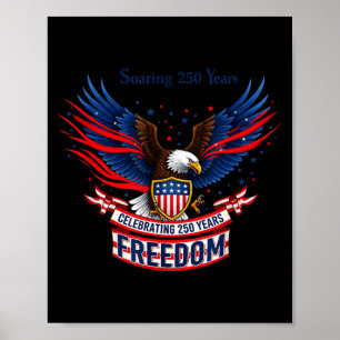 Affiche 250 ans anniversaire amérique États-Unis 250e anni