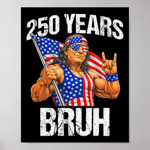 Affiche 250 Ans Bruh Ben Franklin Panneau Rock 250e Annive