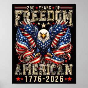 Affiche 250 ans de dom 1776 2026 4 juillet 250e