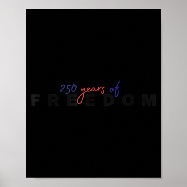 Affiche 250 ans de liberté 1776-2026 250e Indépendance (Devant)