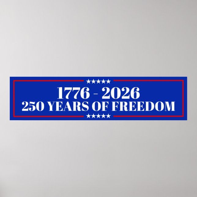 Affiche 250 ans de liberté | États-Unis 1776–2026 (Devant)