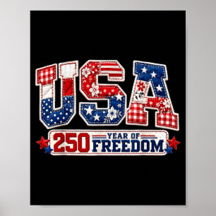 Affiche 250 Ans d'Indépendance des États-Unis d'Amérique