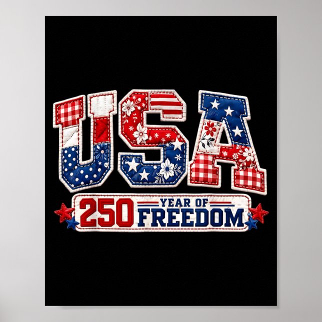Affiche 250 Ans d'Indépendance des États-Unis d'Amérique (Devant)