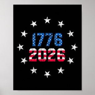 Affiche 250 Ans Pocket Usa 250e Drapeau Américain 250