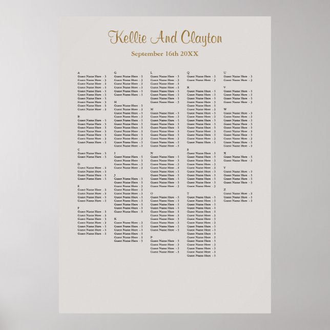 Affiche 250+ Gris Simple Mariage (Devant)