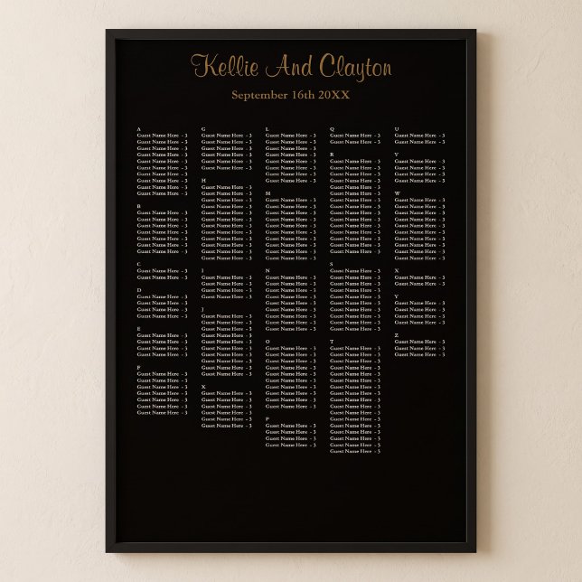 Affiche 250+ Simple Plan de table de mariage (Créateur téléchargé)