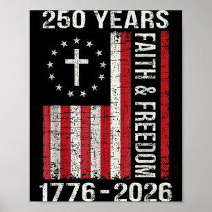 Affiche 250e anniversaire 250 ans de foi et croix dom