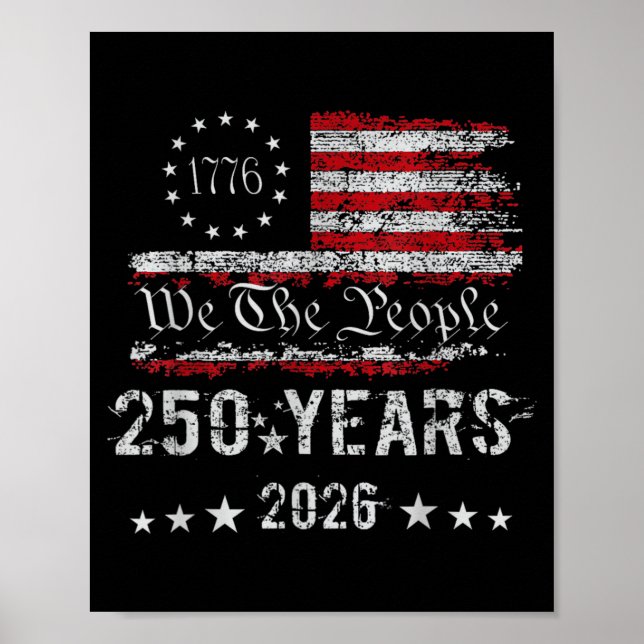Affiche 250e anniversaire d'Amérique 250 ans Le peuple Ann (Devant)