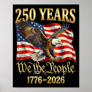 Affiche 250e anniversaire d'Amérique États-Unis 250 ans No