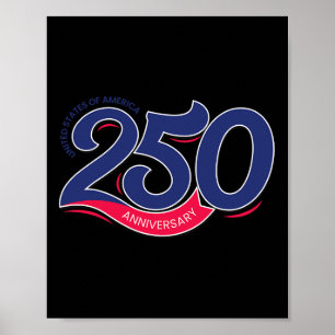 Affiche 250e anniversaire de l'Amérique Semiquincentennial