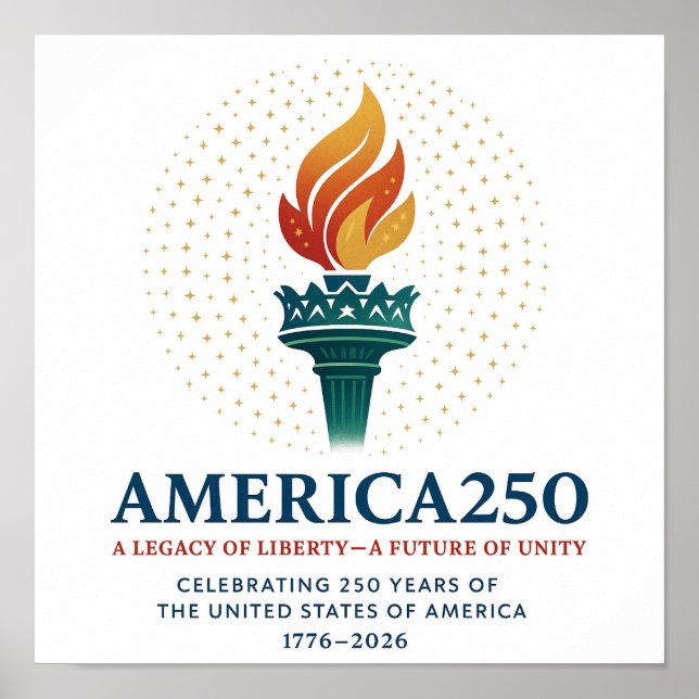 Affiche 250e anniversaire des États-Unis  (Devant)
