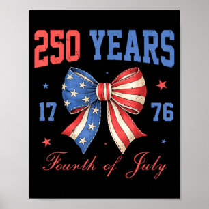 Affiche 250e anniversaire des États-Unis 1776 2026 pour ho