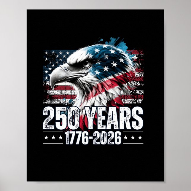 Affiche 250th Anniversary United States Birthday Long Slee (Devant)