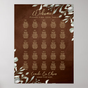 Affiche 25 Table Verdure rustique Brown Automne GRAPHIQUE